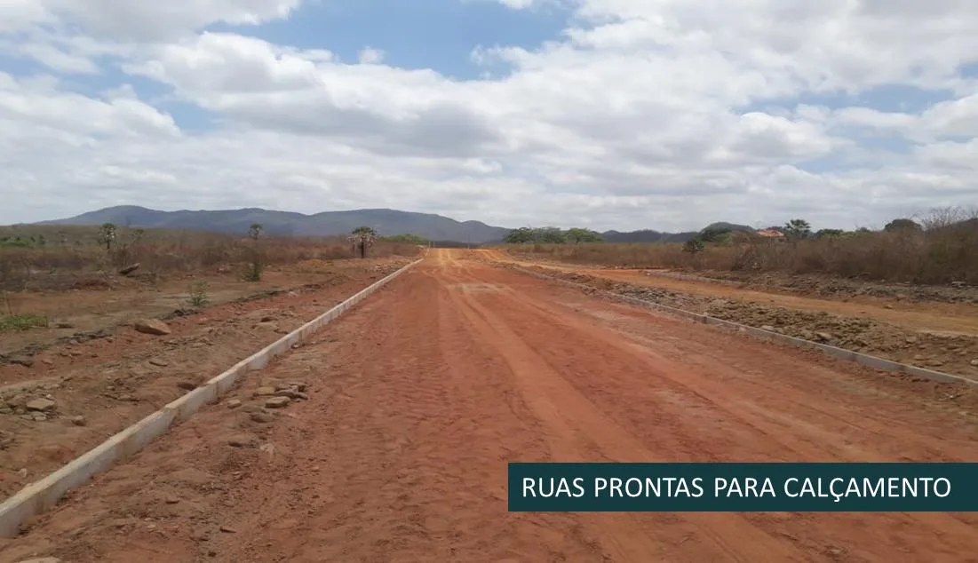 Foto das obras do Loteamento Nova Redenção