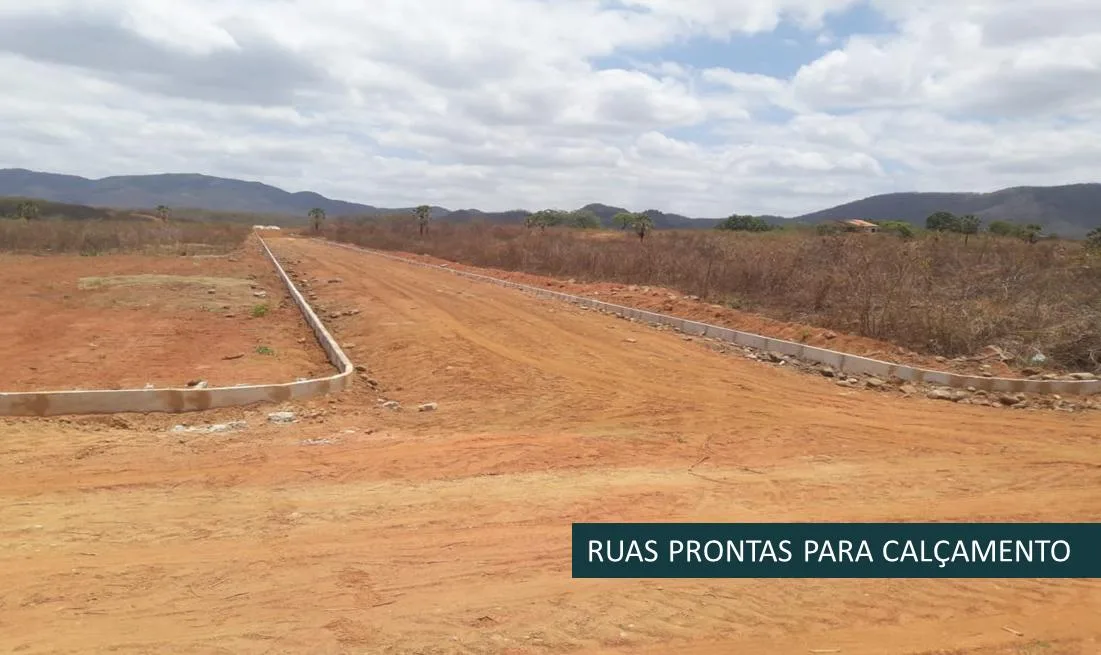 Foto das obras do Loteamento Nova Redenção