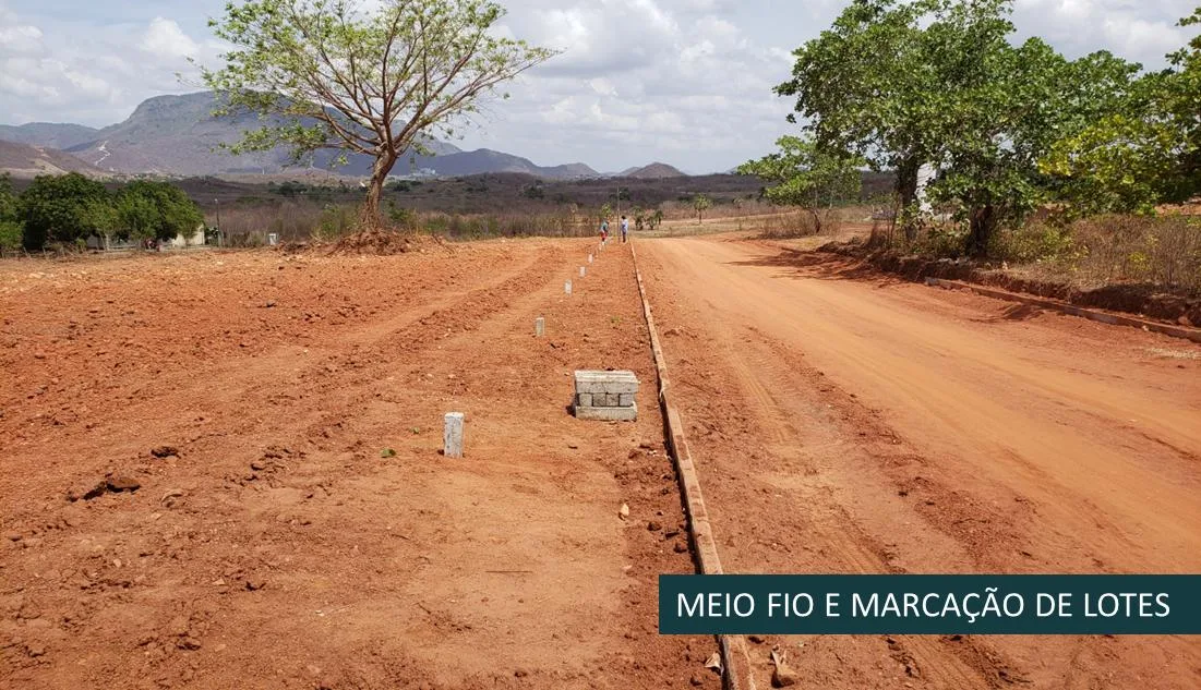 Foto das obras do Loteamento Nova Redenção