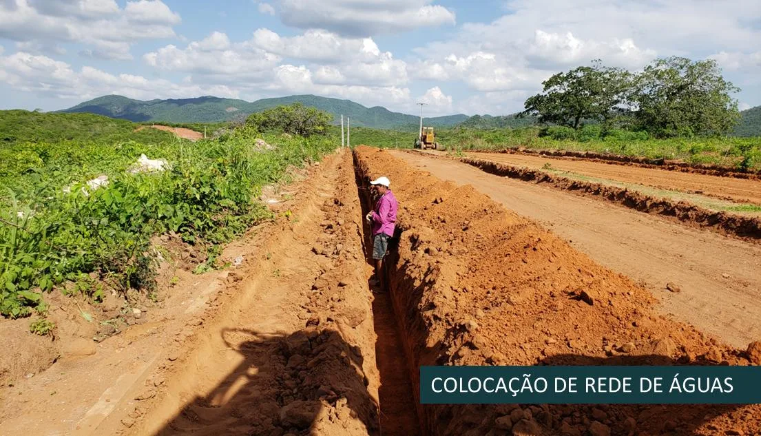 Foto das obras do Loteamento Nova Redenção