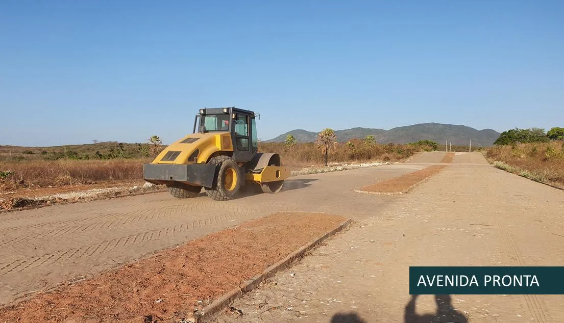 Foto das obras do Loteamento Nova Redenção